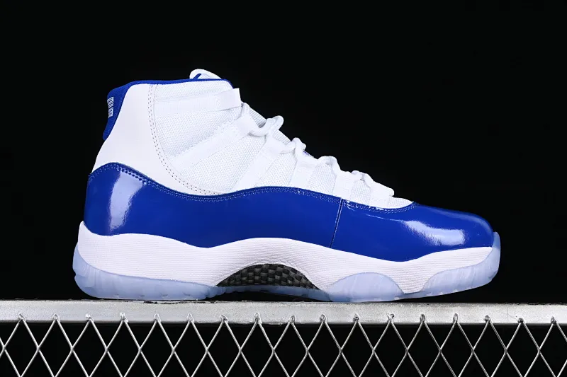 All categories Air Jordan Jordan series basketball shoes Air Jordan 11 P version Air Jordan 11 Retro "Concord Sketch" AJ11 Joe 11 white and blue real standard real carbon high-top basketball shoes CT8012-114